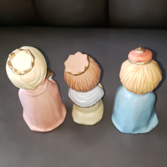 Vintage HOMCO #5609 Three Wise Men Porcelain Set - Picture 4 of 14